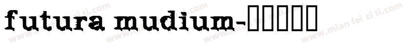 futura mudium字体转换